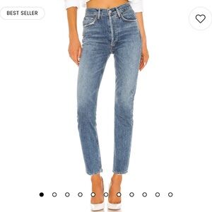 Agolde Riley High Rise Straight Crop Jeans - Size 29
